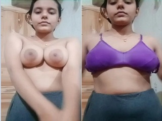 Cute Desi Girl Shows Her Boobs