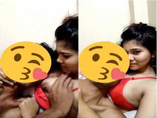 Desi Lover Romance and Boobs Sucking