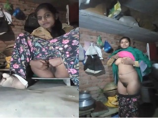 Desi Village Girl Showing her Boobs and Pussy