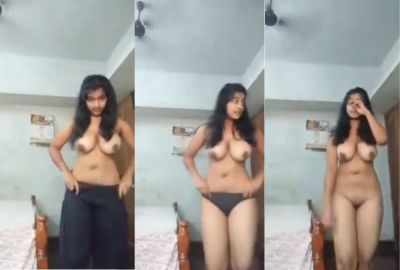 Punjabi nude girl records her MMS for her lover