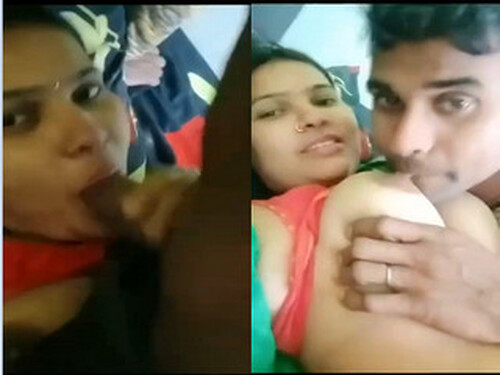 Sexy Indian Bhabhi Boobs Sucking and Blowjob